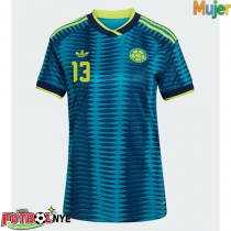 Camiseta Colombia Yerry Mina #13 Visitante Equipación para mujer Mundial 2026 manga corta